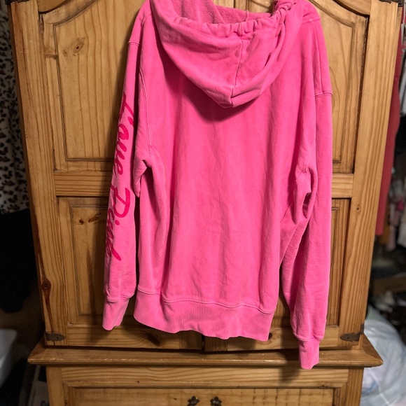 Pink by Victoria Secret Hot Pink Zip up hooded Jacket - Picture 2 of 7